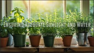 ensuring adequate sunlight and water