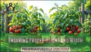 ensuring proper height and width