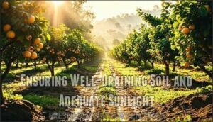 ensuring well-draining soil and adequate sunlight