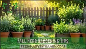 fall herb gardening tips