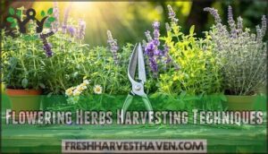 flowering herbs harvesting techniques
