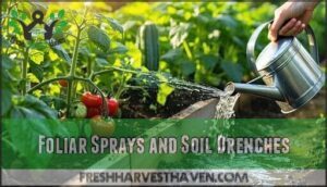 foliar sprays and soil drenches