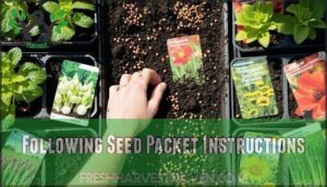 following seed packet instructions
