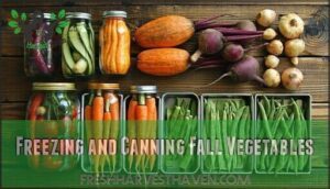 freezing and canning fall vegetables