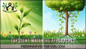 frequent watering approaches