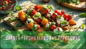 garden fresh salads and appetizers
