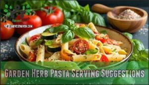 garden herb pasta serving suggestions