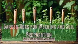 garden hoes for weeding and soil preparation