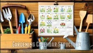 gardening calendar structure