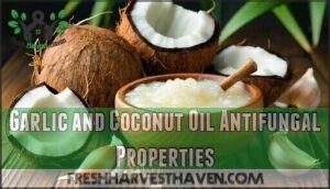 garlic and coconut oil antifungal properties