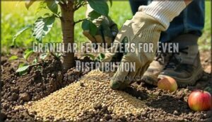 granular fertilizers for even distribution