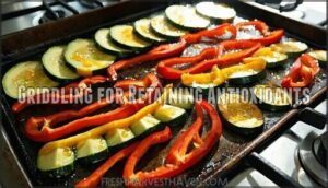 griddling for retaining antioxidants