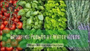 grouping plants by water needs