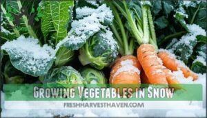growing vegetables in snow
