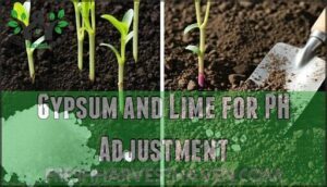 gypsum and lime for ph adjustment