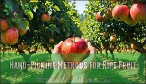hand-picking methods for ripe fruit
