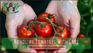 handling tomatoes with care