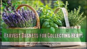 harvest baskets for collecting herbs
