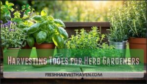 harvesting tools for herb gardeners