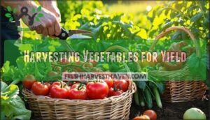 harvesting vegetables for yield