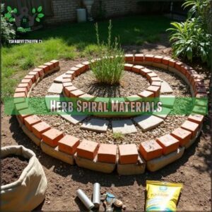 herb spiral materials