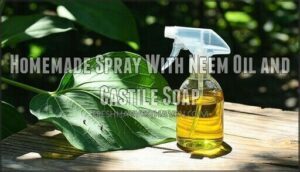 homemade spray with neem oil and castile soap