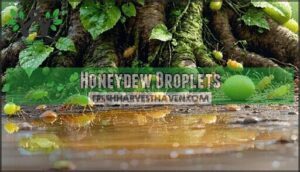 honeydew droplets