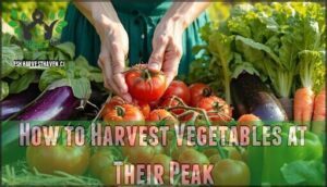 how to harvest vegetables at their peak