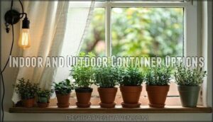 indoor and outdoor container options
