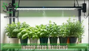 indoor herb watering