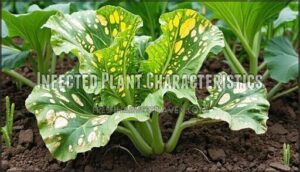infected plant characteristics