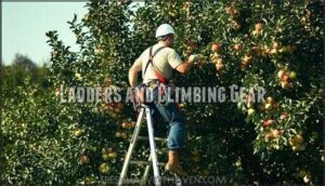 ladders and climbing gear