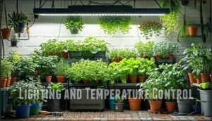 lighting and temperature control