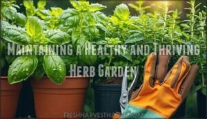 maintaining a healthy and thriving herb garden