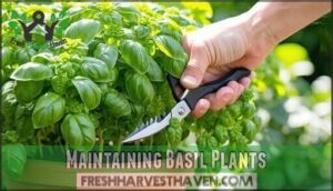 maintaining basil plants