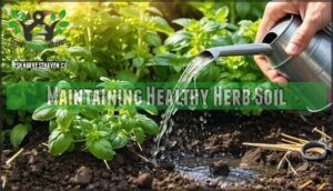 maintaining healthy herb soil