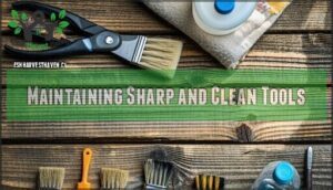 maintaining sharp and clean tools
