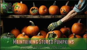 maintaining stored pumpkins