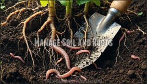 manage soil and roots