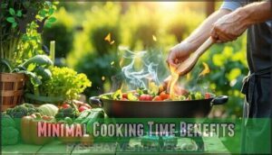 minimal cooking time benefits