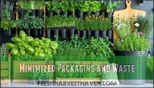 minimized packaging and waste