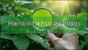 monitoring for pests and diseases