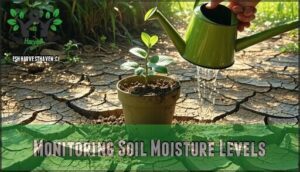 monitoring soil moisture levels