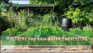 mulching and rainwater harvesting