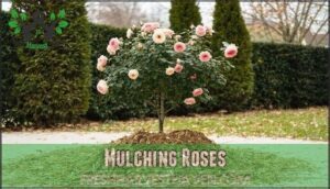 mulching roses