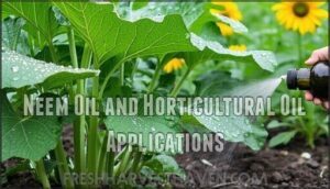 neem oil and horticultural oil applications