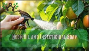 neem oil and insecticidal soap