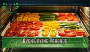 oven drying produce