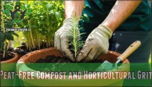 peat-free compost and horticultural grit