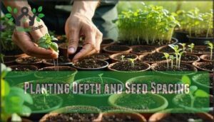 planting depth and seed spacing